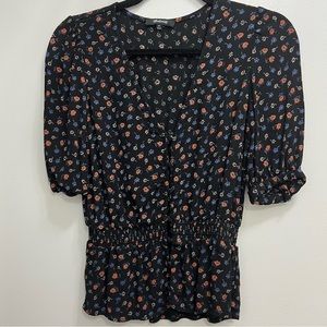 Madewell cinched waist top